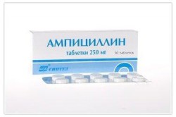 Ампициллин, таблетки 250 мг 10 шт