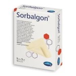 Повязка стерильная, sorbalgon (Сорбалгон) р. 5смх5см 10 шт арт. 999598 из волокон кальция-альгината